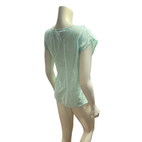 Aansworth 90s Aqua Blue Top – Office Casual, Good Condition - Picture 13 of 16